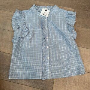 DAY + MOON WOMENS PLAID BUTTON DOWN SHIRT NEW MEDIUM